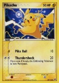 Pikachu aus dem Set EX Smaragd