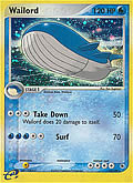 Wailord aus dem Set EX Rubin und Saphir