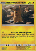 Meisterdetektiv Pikachu aus dem Set SM Black Star Promos